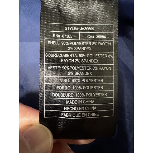 Jack Wool Blend mid length Jacket Womens Size Small Blue pea coat - Picture 7 of 12